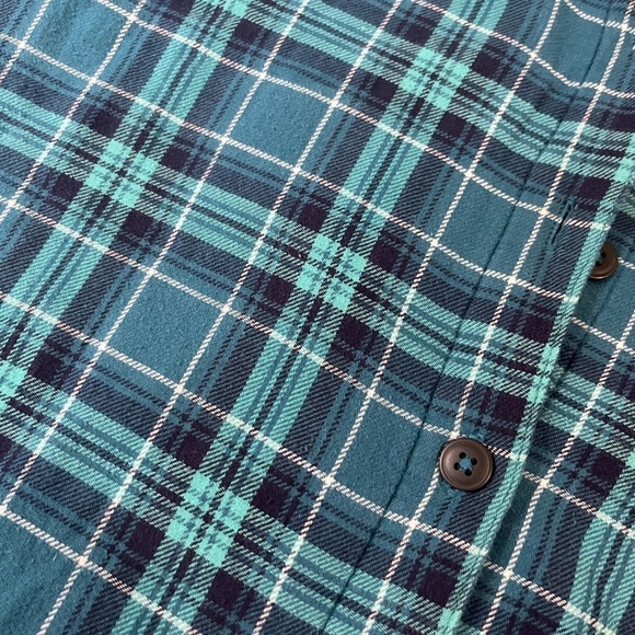 LEE RIDER’S BLUE PLAID FLEECE FULLY LINED FLANNEL LONG SLEEVE SHIRT, M - Picture 4 of 7